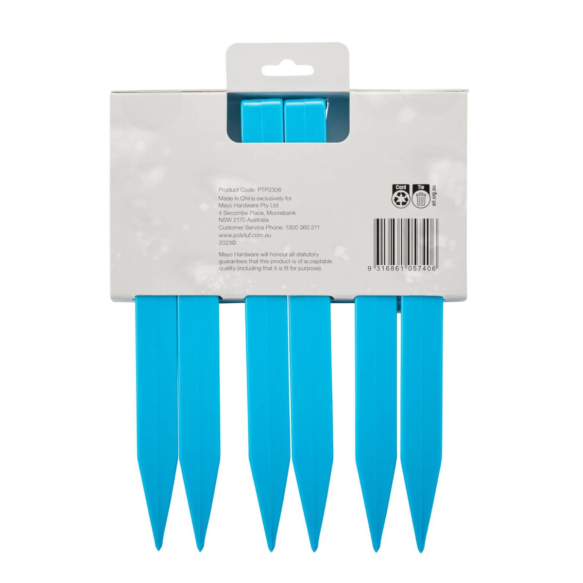 Polytuf 230mm ABS Tent Peg - 6 Pack - Lightweight - Durable Anchoring - SuperSaverAU - view 3