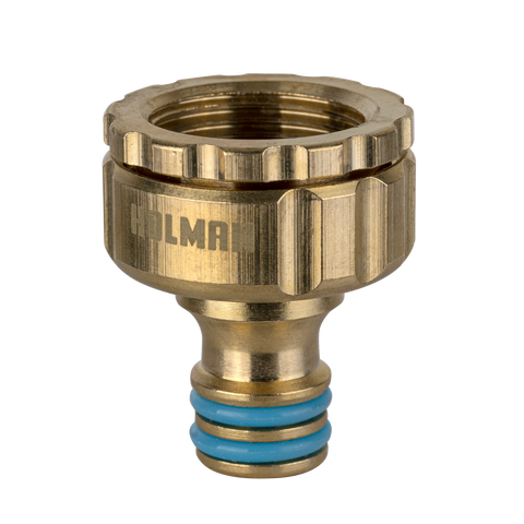Holman 12mm x 20/25mm Brass BSP Snap-On Tap Adaptor, Outdoor