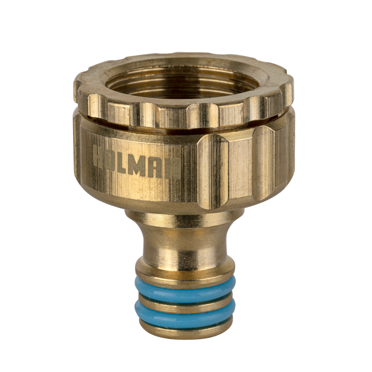 Holman 12mm x 20/25mm Brass BSP Snap-On Tap Adaptor, Outdoor