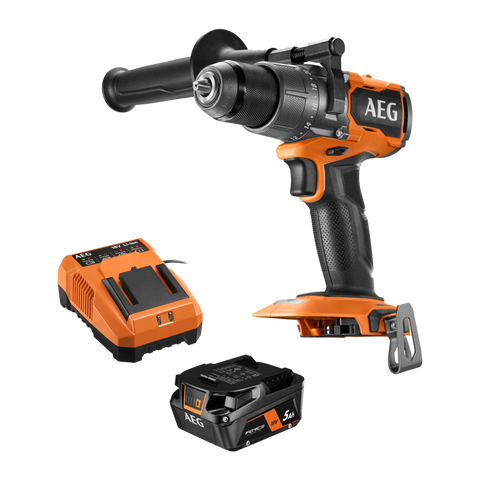 AEG 18V Brushless Cordless Hammer Drill Kit A18PDB51 - Battery, Charger Included