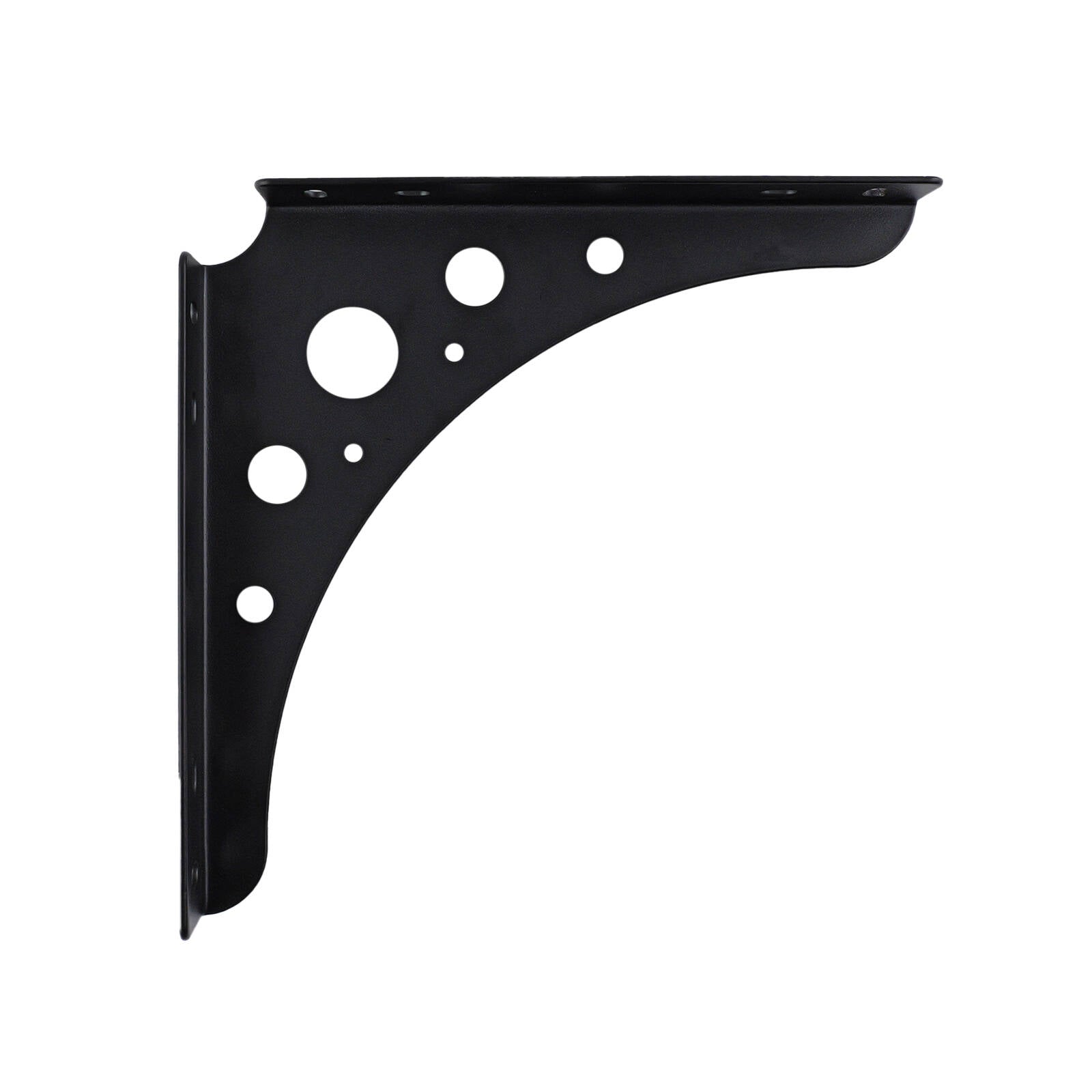Carinya 200 x 200mm Black Euro Bracket - Powder Coated Steel, 75kg