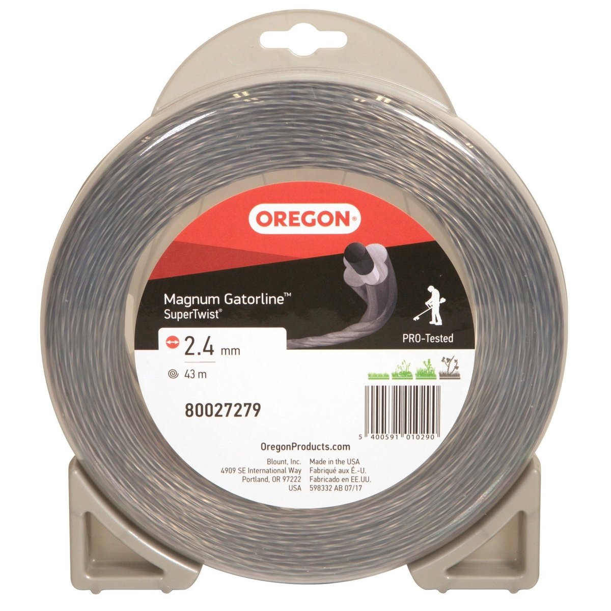Oregon 2.4mm x 43m Twist Trimmer Gatorline Whipper Snipper Replacement Line