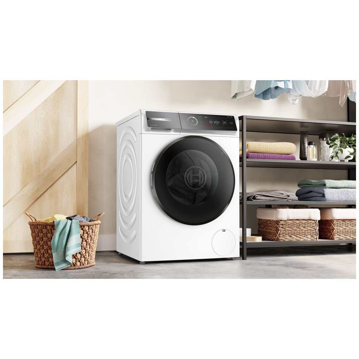 Bosch 10kg Series 8 Front Load Washing Machine - 1600rpm Spin, 5 Star Energy, Home Connect - WGB25601AU