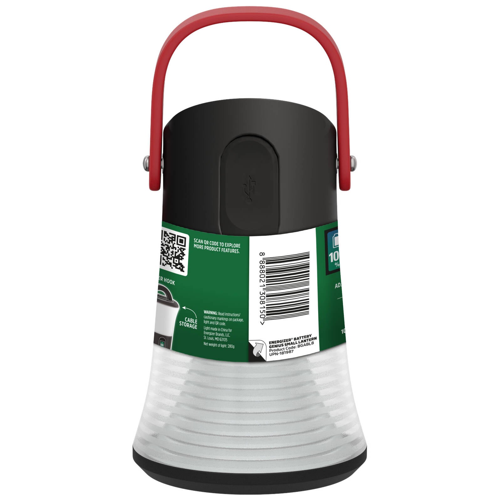 Energizer Battery Genius Small Rechargeable LED Lantern BGABL8