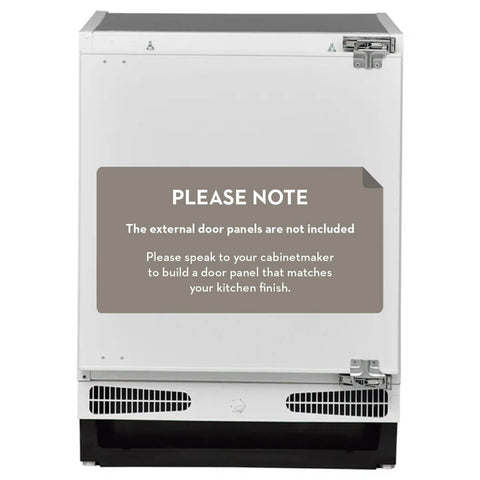 Husky 115L Integrated Bar Fridge - White, Tempered Glass Shelves, 3.5 Star Energy Rating - HUS115IN