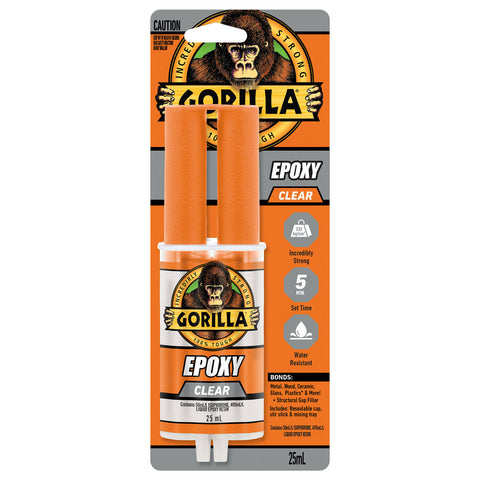 Gorilla Clear Two-Part Epoxy Glue 25ml
