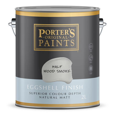 Porter's 2L Half Wood Smoke Eggshell Washable Interior & Exterior Paint
