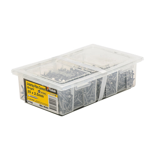 Paslode Annular Underlay Nails 25 x 2.5mm Bright Steel 2kg 1650 Pack