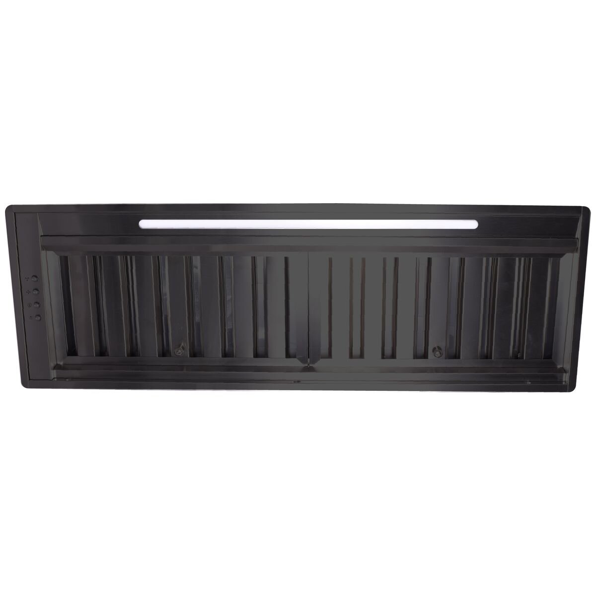 Glem Gas 85cm Offboard Undermount Rangehood - Black Stainless Steel - 1200m³/h - 12W LED - GQA85UCN
