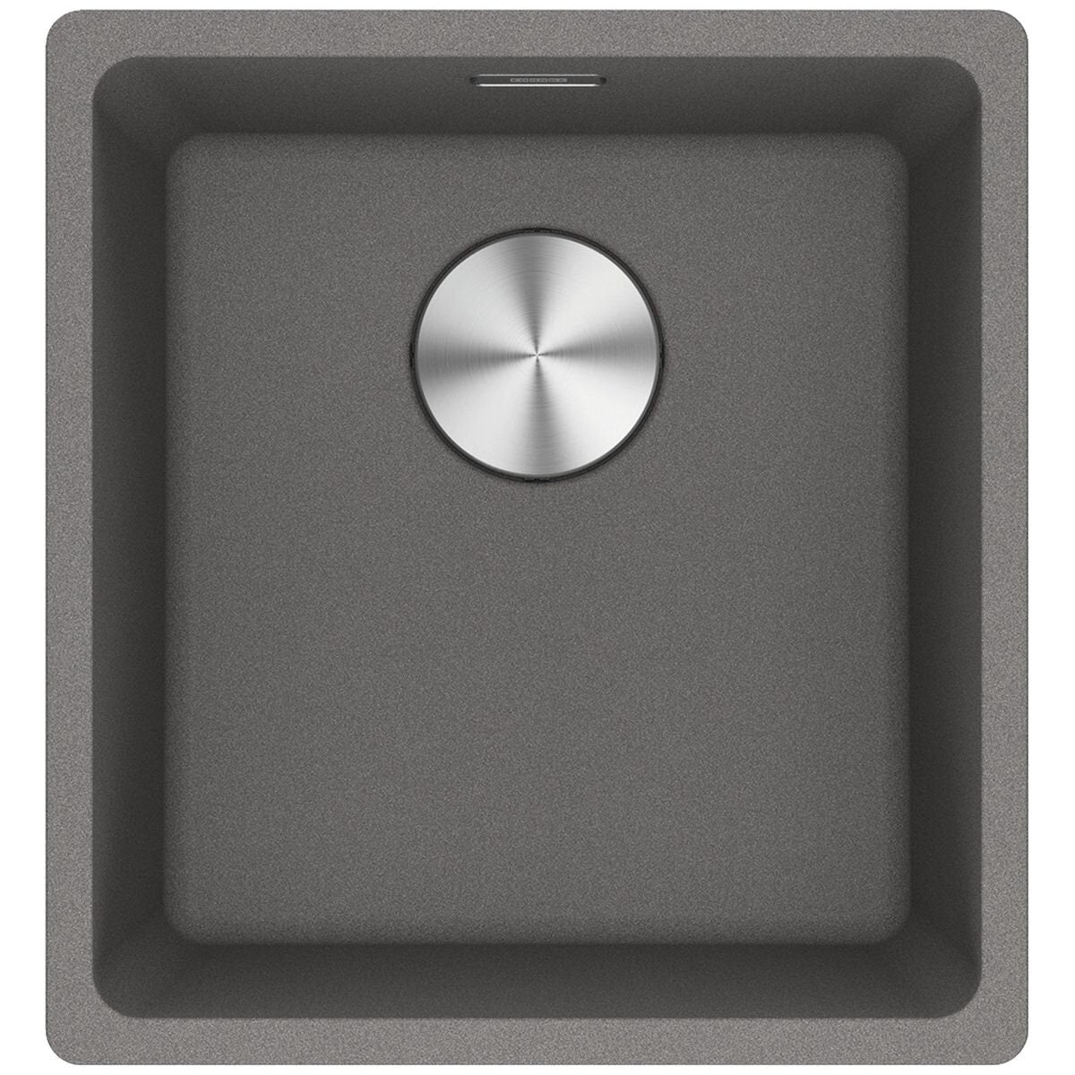Franke 403mm Wide Single Bowl Undermount Sink - Stone Grey Granite - Extension Drainer - MRG110-37SG-FPC