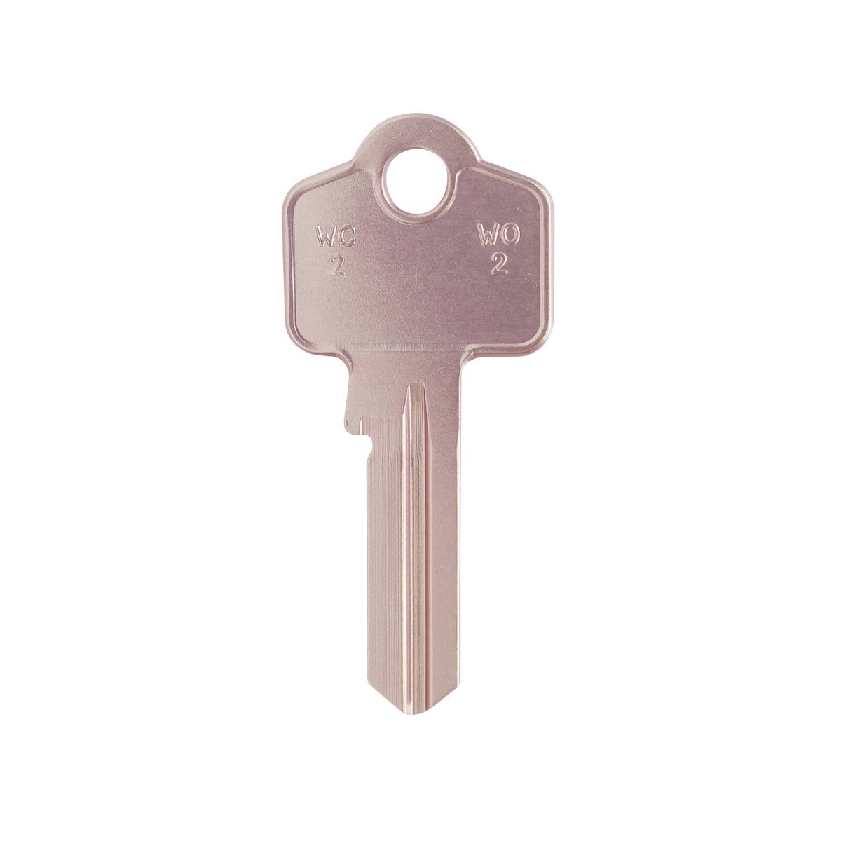 EHI WO2-WC2 Rose Gold Blank Key, Aluminium Titanium Alloy, for Key Cutting