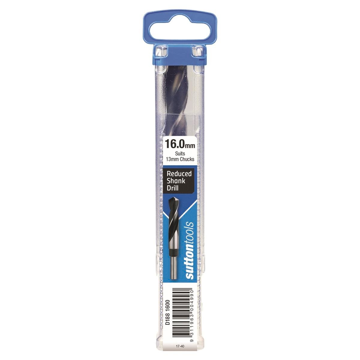 Sutton Tools 16mm Reduced Shank Jobber Drill Bit, M2 HSS, 12.5mm Shank