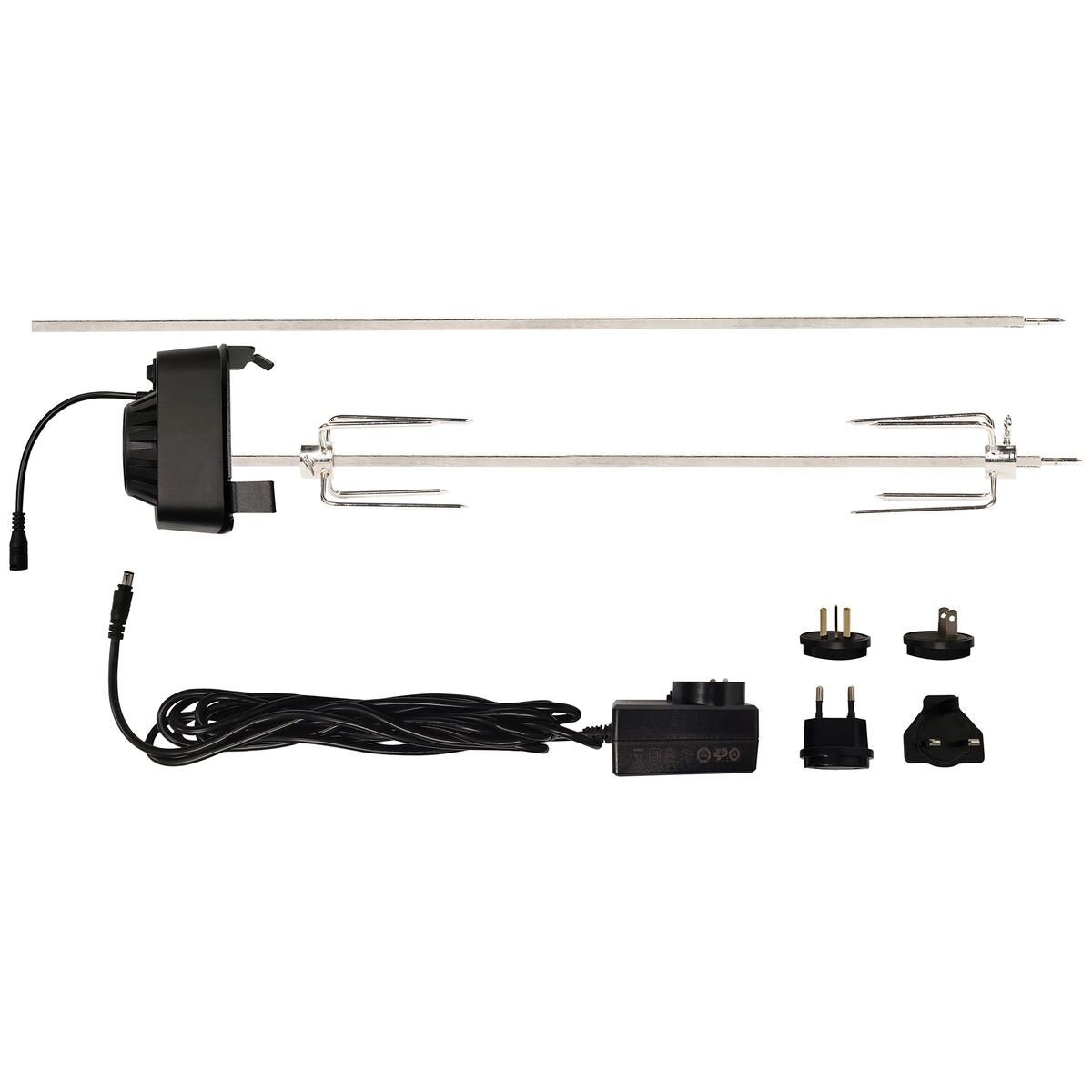Masterbuilt Gravity Series rotisserie - two spit rods, electric motor, adjustable meat claws - MB20091220