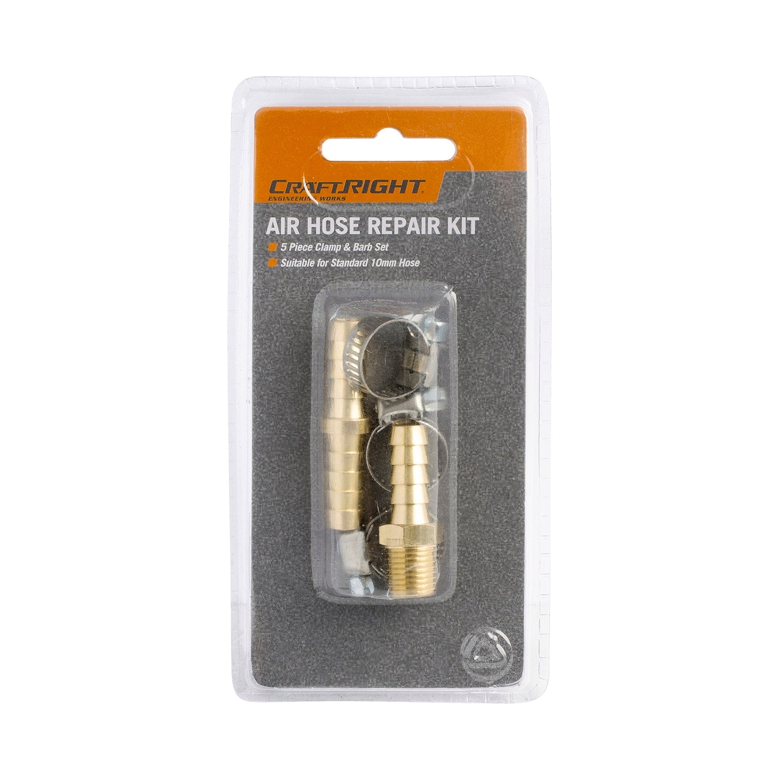 Craftright 5 Piece Air Hose Repair Kit, Metal Fittings