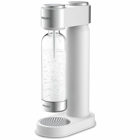 Philips GoZero soda maker - Bright White, no electricity required, 1L BPA-free PET bottle - ADD4902WH