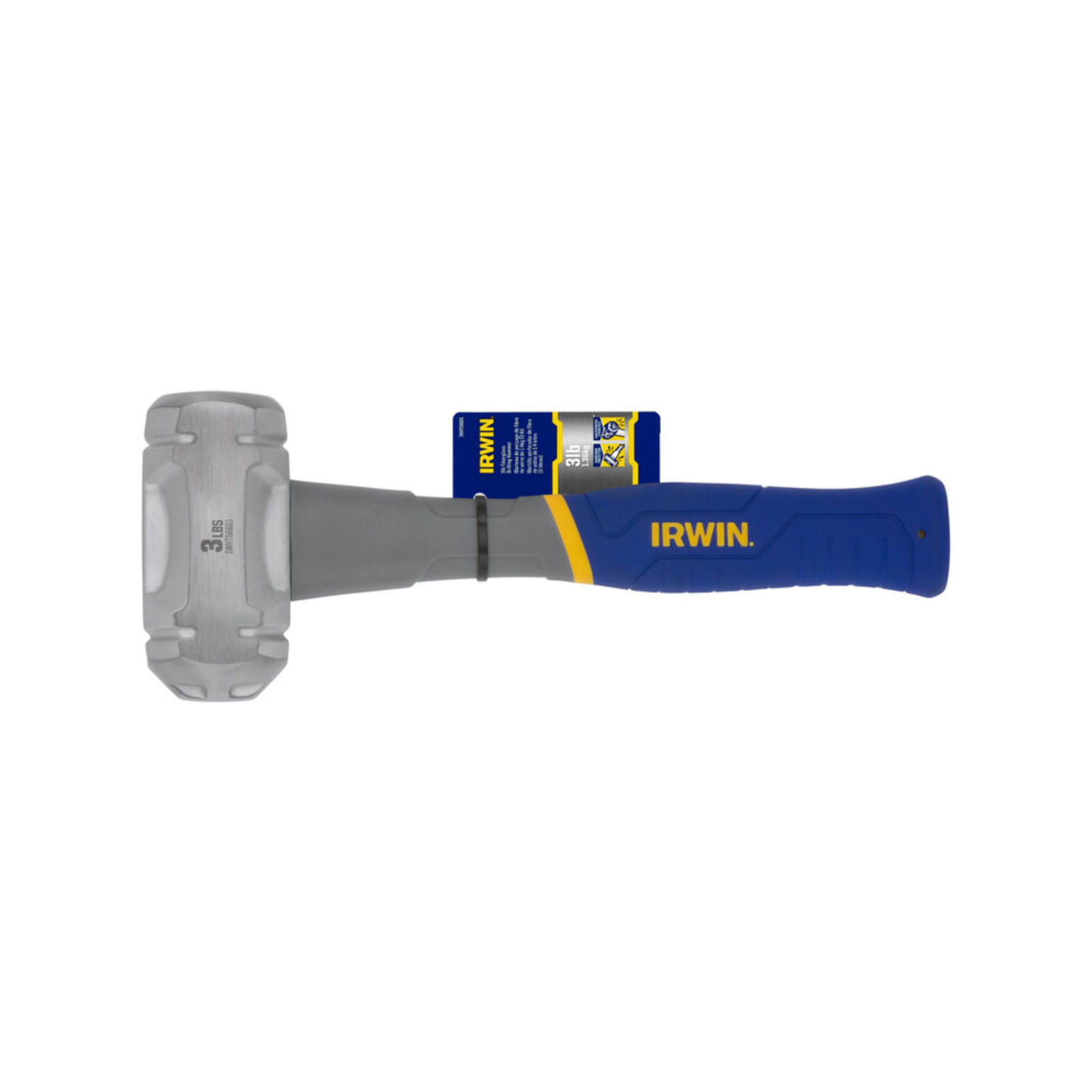 Irwin 3lb Club Hammer, Fibreglass Core Handle