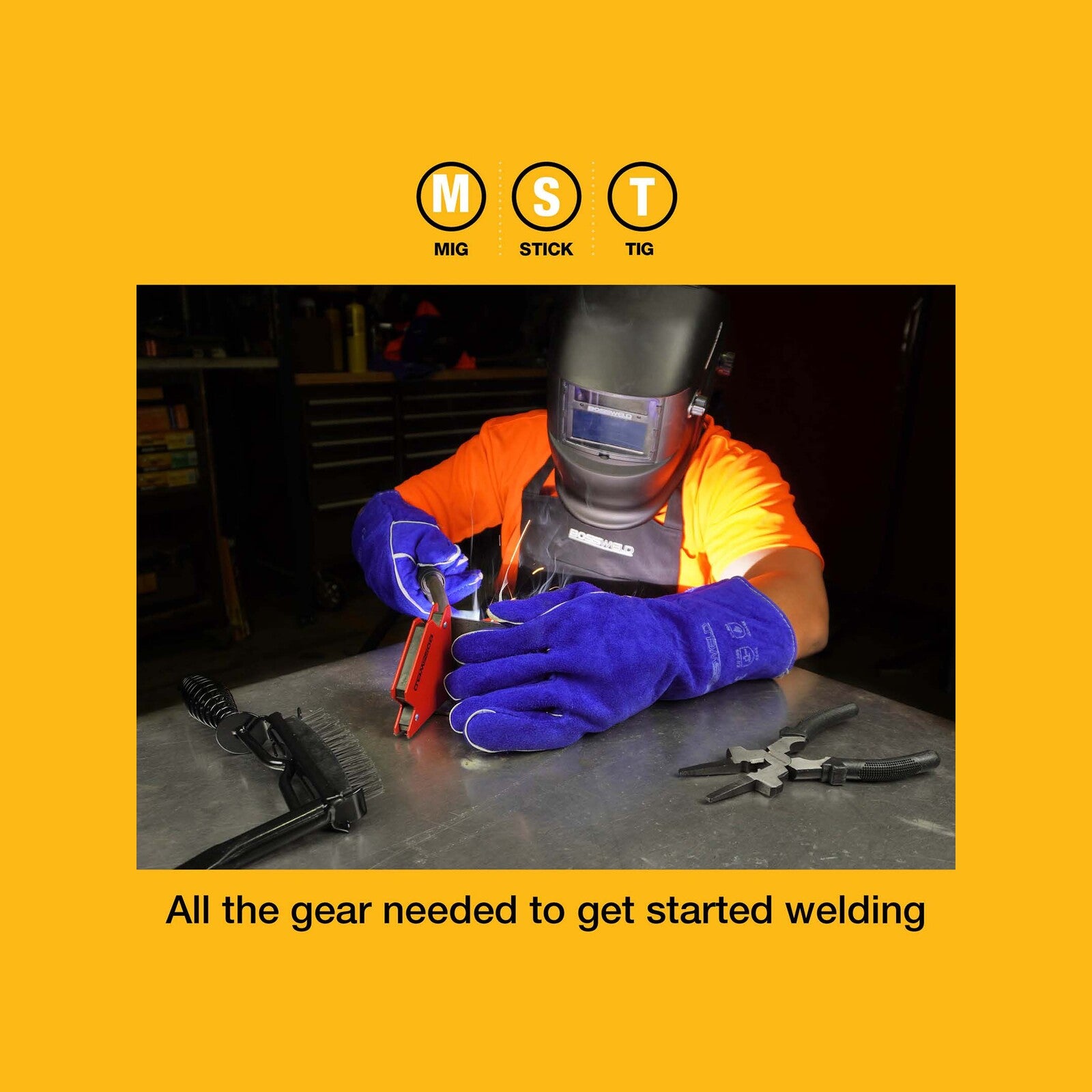 Bossweld Welders Starter Pack 7 Piece Safety Accessories