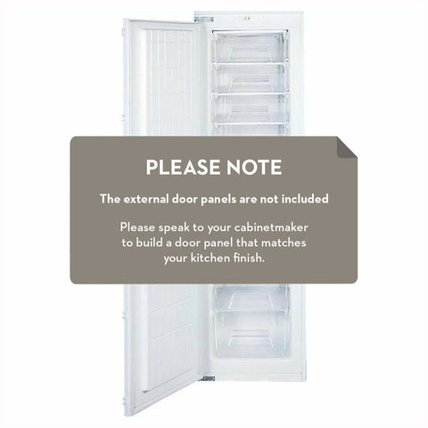 ILVE 217L Integrated Upright Freezer - Own Cabinetry Door Panel, Reversible Door, Door Alarm - ILFRZ217I