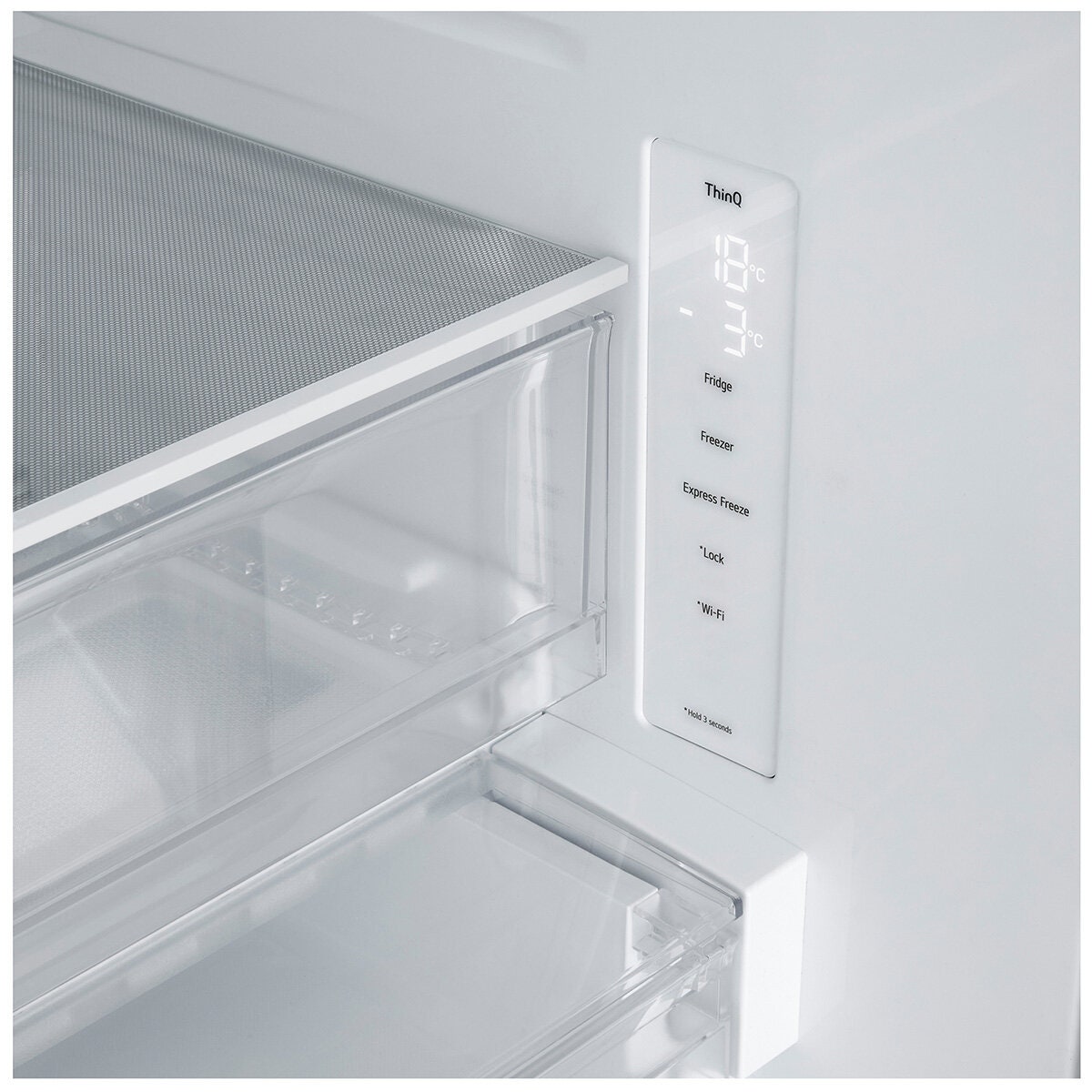 LG 589L French Door Fridge - Stainless Steel Finish, Frost Free, 3.5 Star Energy - GF-B589PLE