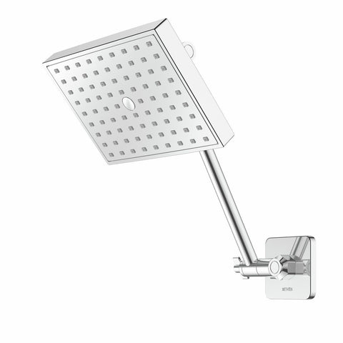 Methven 170mm x 120mm Maha Hi-Rise Chrome Shower 9L/min 3 Star WELS Height Adjustable