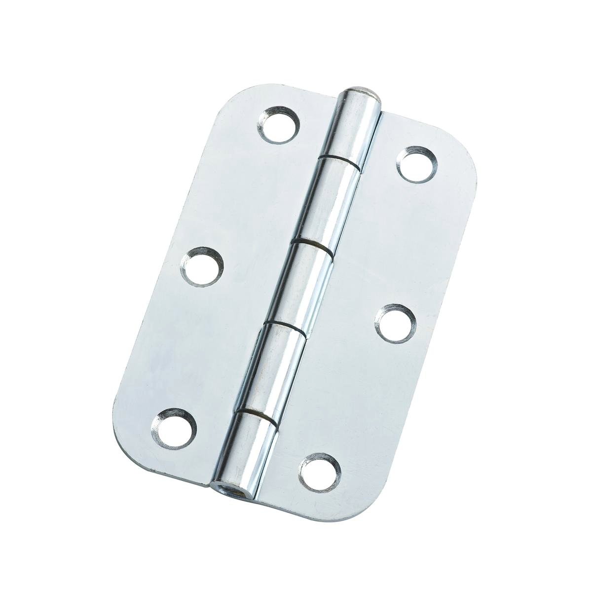 Lane 90 x 58 x 1.6mm Zinc Plated Loose Pin DURAsmooth Radius Butt Hinge