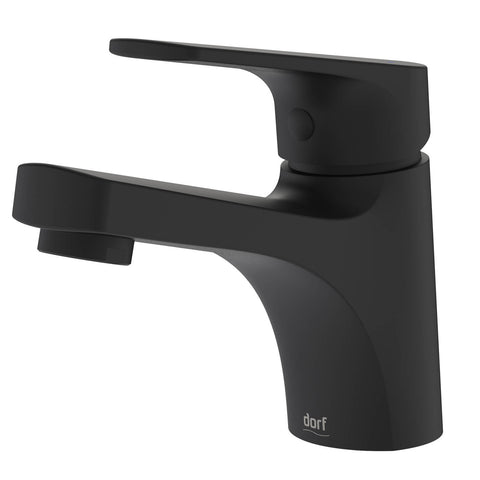 Dorf Kip Matte Black Basin Mixer, Brass, Paddle Handle, Ceramic Disc, 4.5L/min WELS 6 Star