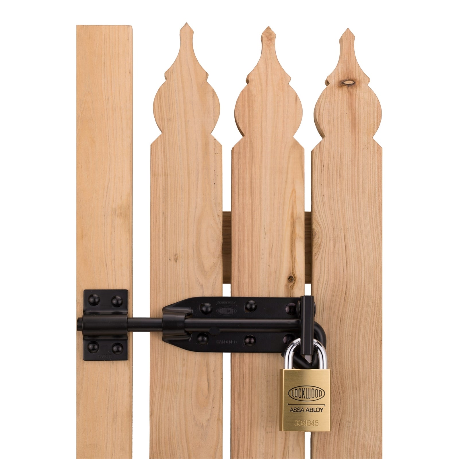 Lockwood 200mm Heavy Duty Padbolt, Cut-Resistant Hardened Steel, Bronze Finish