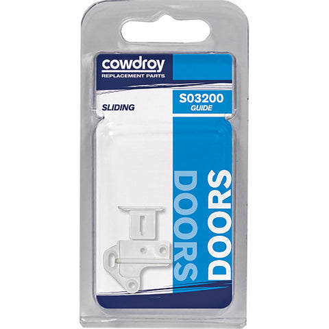 Cowdroy White Nylon Floor Mount Combo Sliding Door Guide