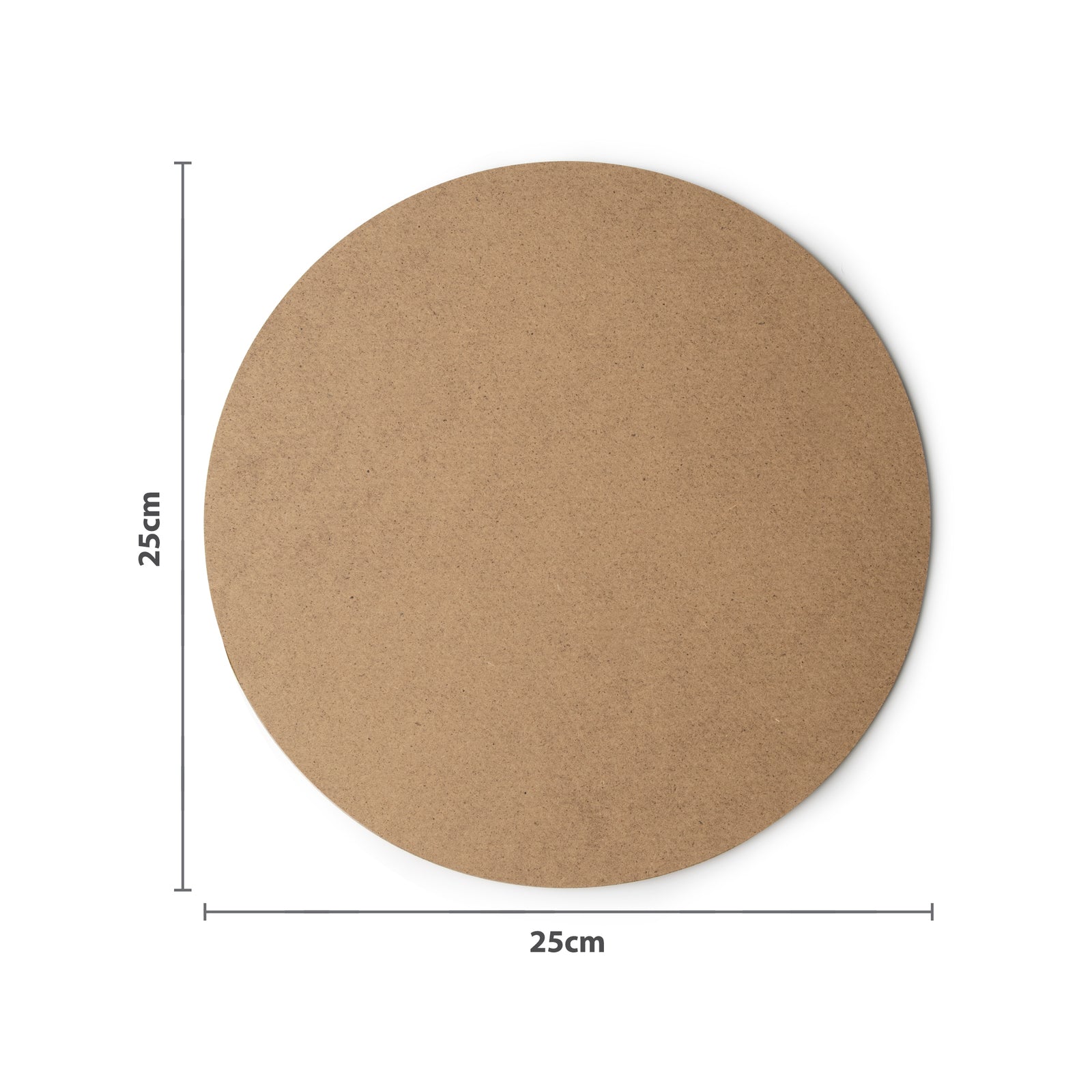 Boyle 25cm MDF Wooden Round Placemat for Craft and Decor
