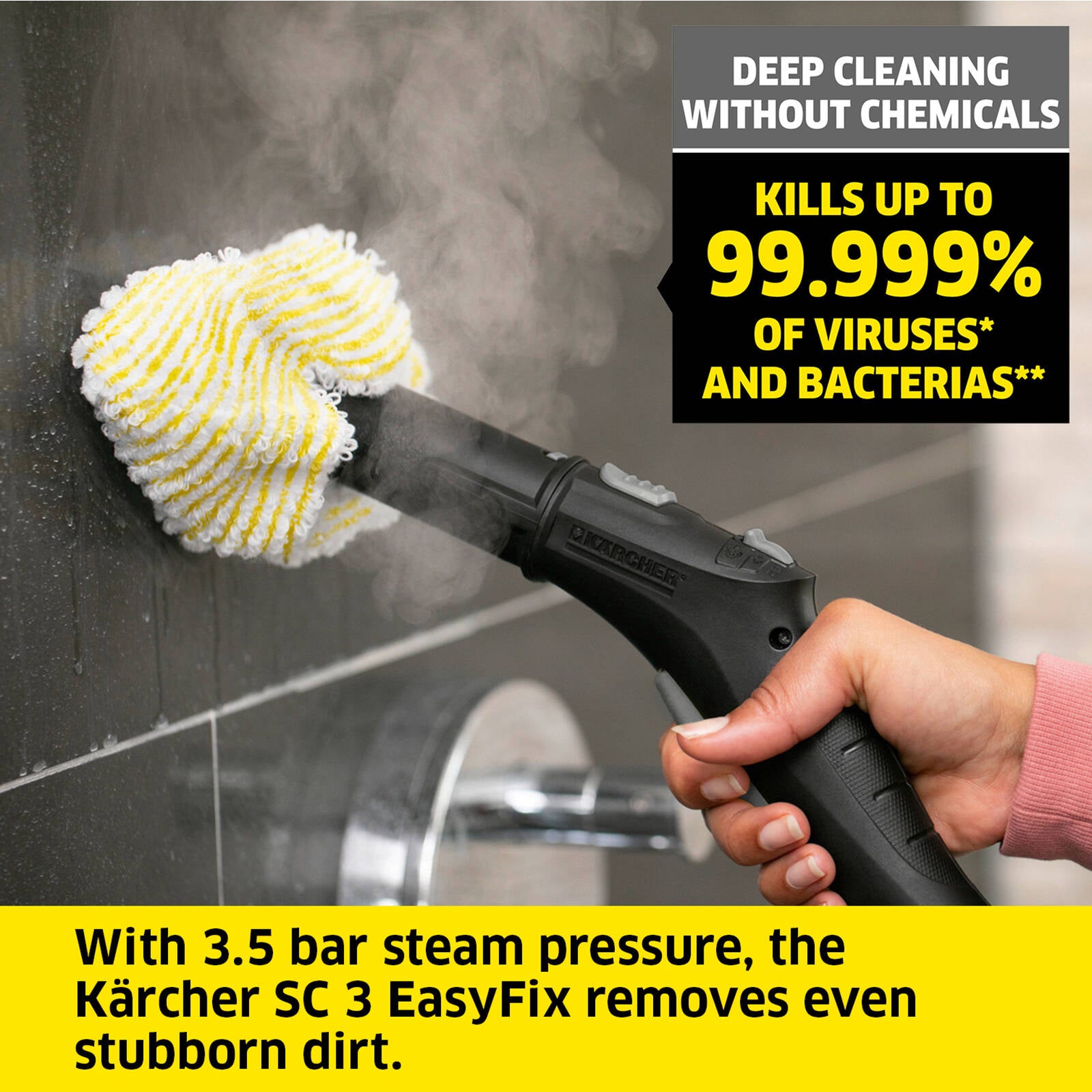 Karcher SC3 White Steam Cleaner 1.513-658.0