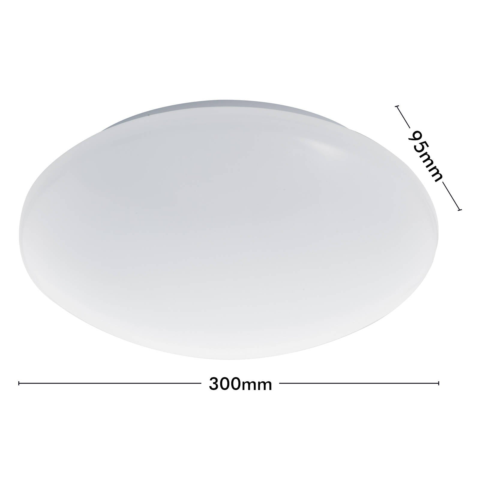 Verve Design Dion 12W 30cm Oyster LED Ceiling Light Twin Pack Hardwired ACL444