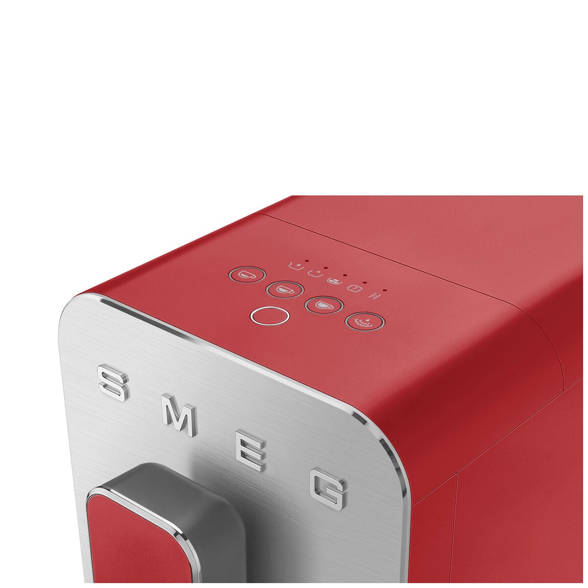Smeg 50's Style Automatic Coffee Machine - Hot Water and Steam Dispenser, Red - BCC02RDMAU