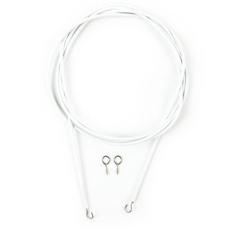 Windoware 5m White PVC Coated Expanding Curtain Wire Kit