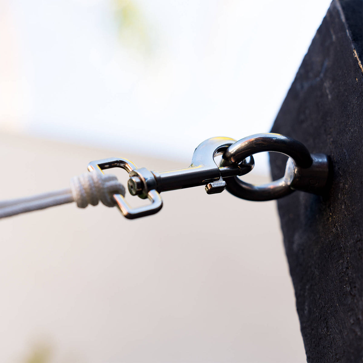 Taskmaster 25mm Square Swivel Snap Hook, Nickel Plated with Spring Trigger