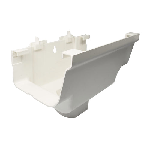 Icon Plastics 100 x 50mm White PVC Expansion Outlet With Backplate