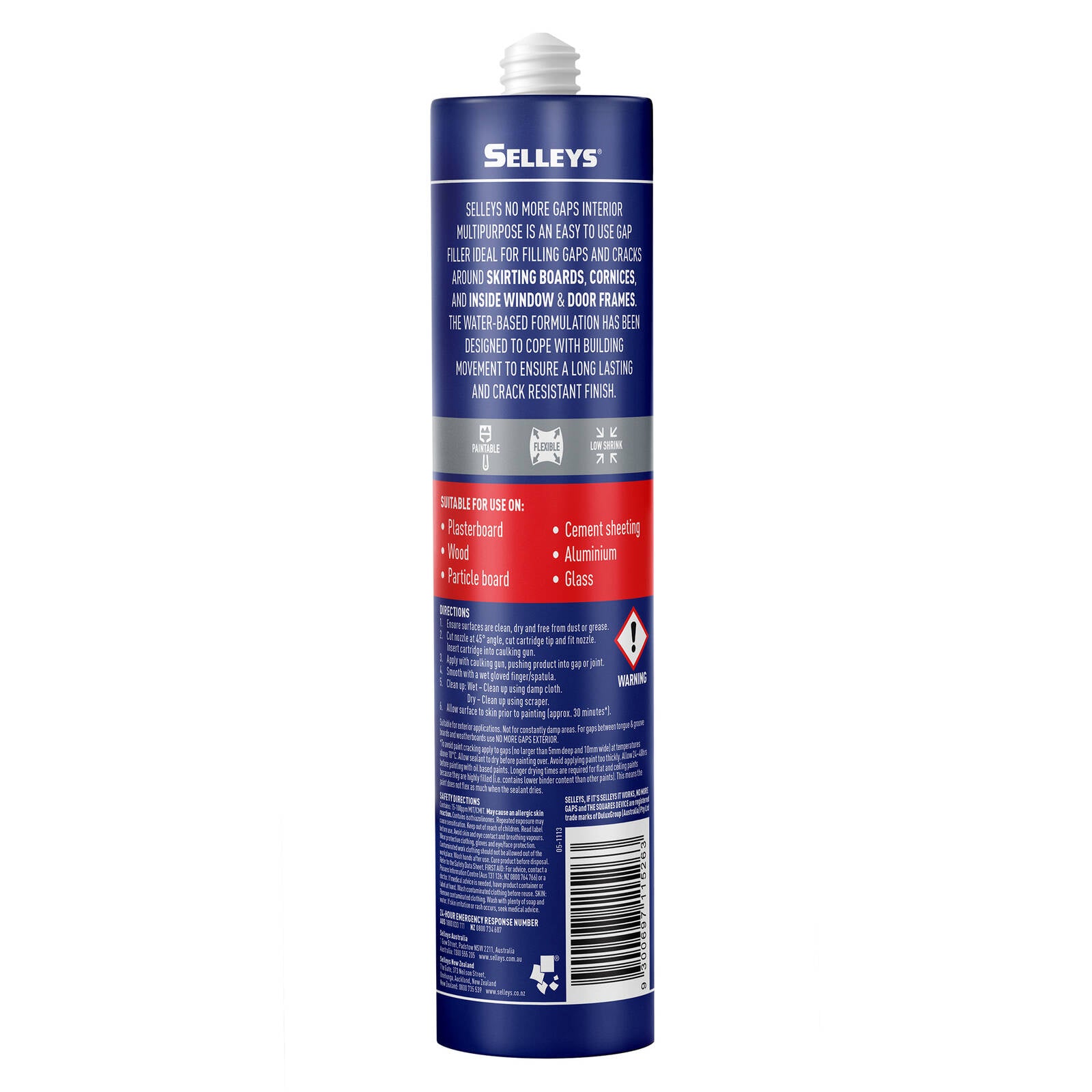 Selleys No More Gaps Interior Multipurpose Gap Filler 475g White - Paintable Acrylic