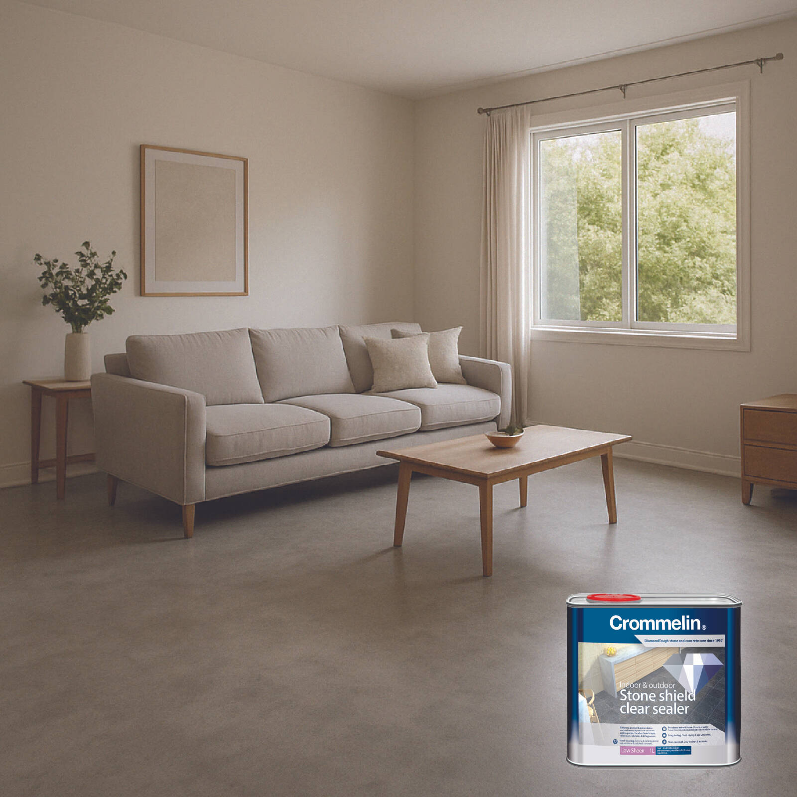 Crommelin DiamondTough Stone Shield Clear Sealer 3L - Waterborne Indoor & Outdoor