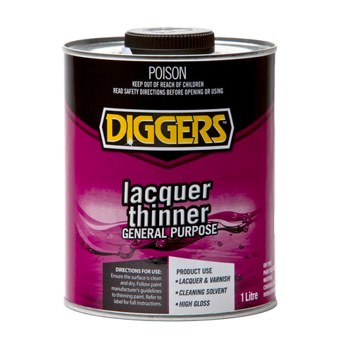 Diggers General Purpose Lacquer Thinner 1L Low VOC