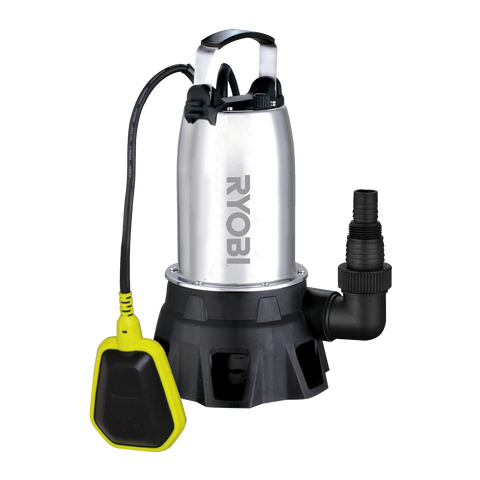 Ryobi 750W Stainless Steel Submersible Dirty Water Pump RACSUP22 - 35mm Solids
