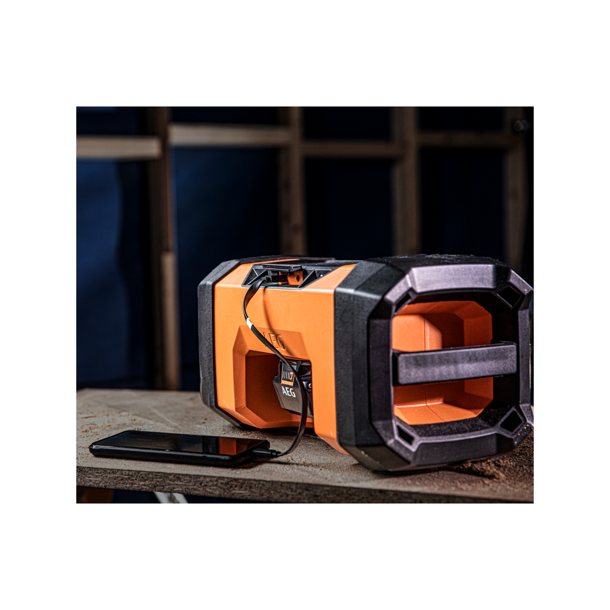 AEG 18V 240V Dual Speaker Hybrid Radio - 2 x 15W - Bluetooth - Water Resistant - SuperSaverAU - view 3