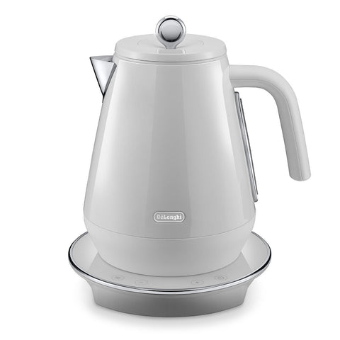 DeLonghi Eclettica Variable Temperature Kettle 1.7L - White Gloss Finish - 2200W - KBY2011W
