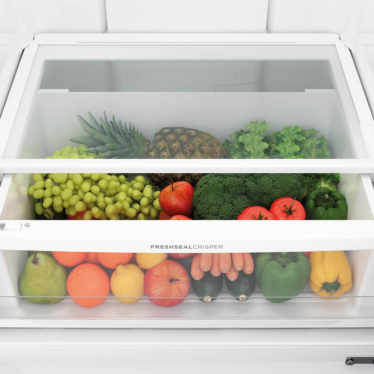 Westinghouse 425L Bottom Mount Fridge - White, AutoSense, Cooling 360, Twist Ice - WBE4302WE-X