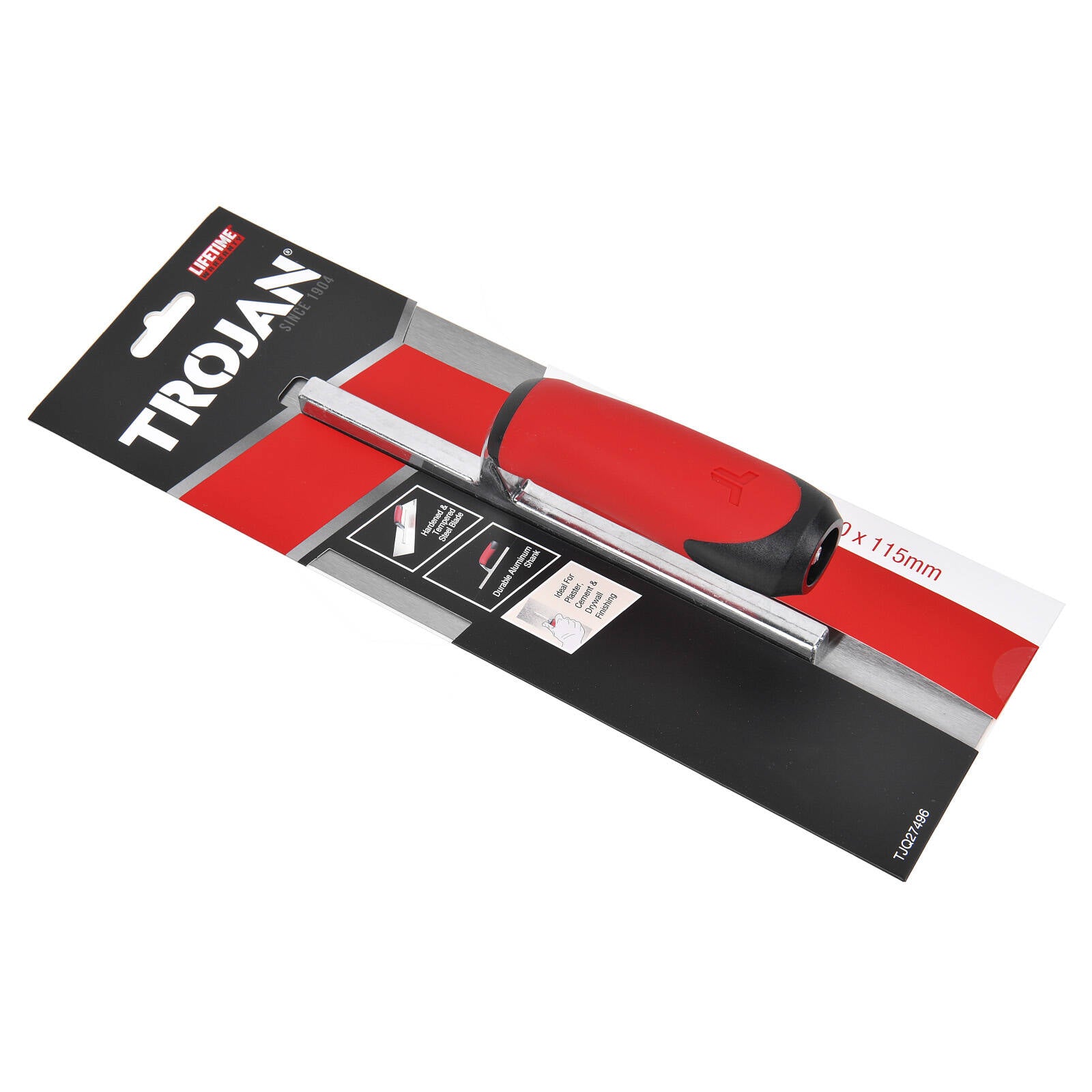 Trojan 330 x 115mm Finishing Trowel with Aluminium Shank