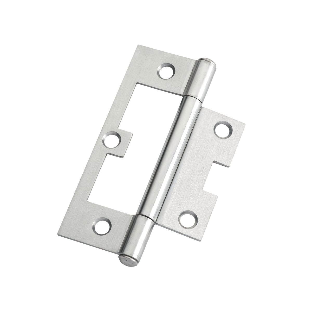 Lane Hinge Satin Chrome Plated 90 x 54 x 1 6mm Easy Fit Security - SuperSaverAU - view 1