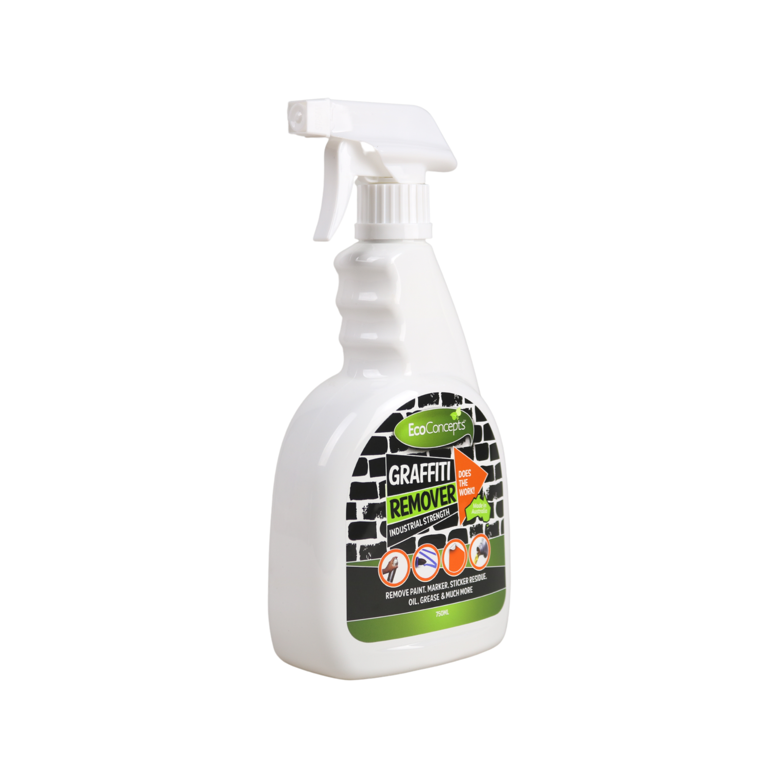 EcoConcepts Graffiti Remover 750ml Industrial Strength Liquid