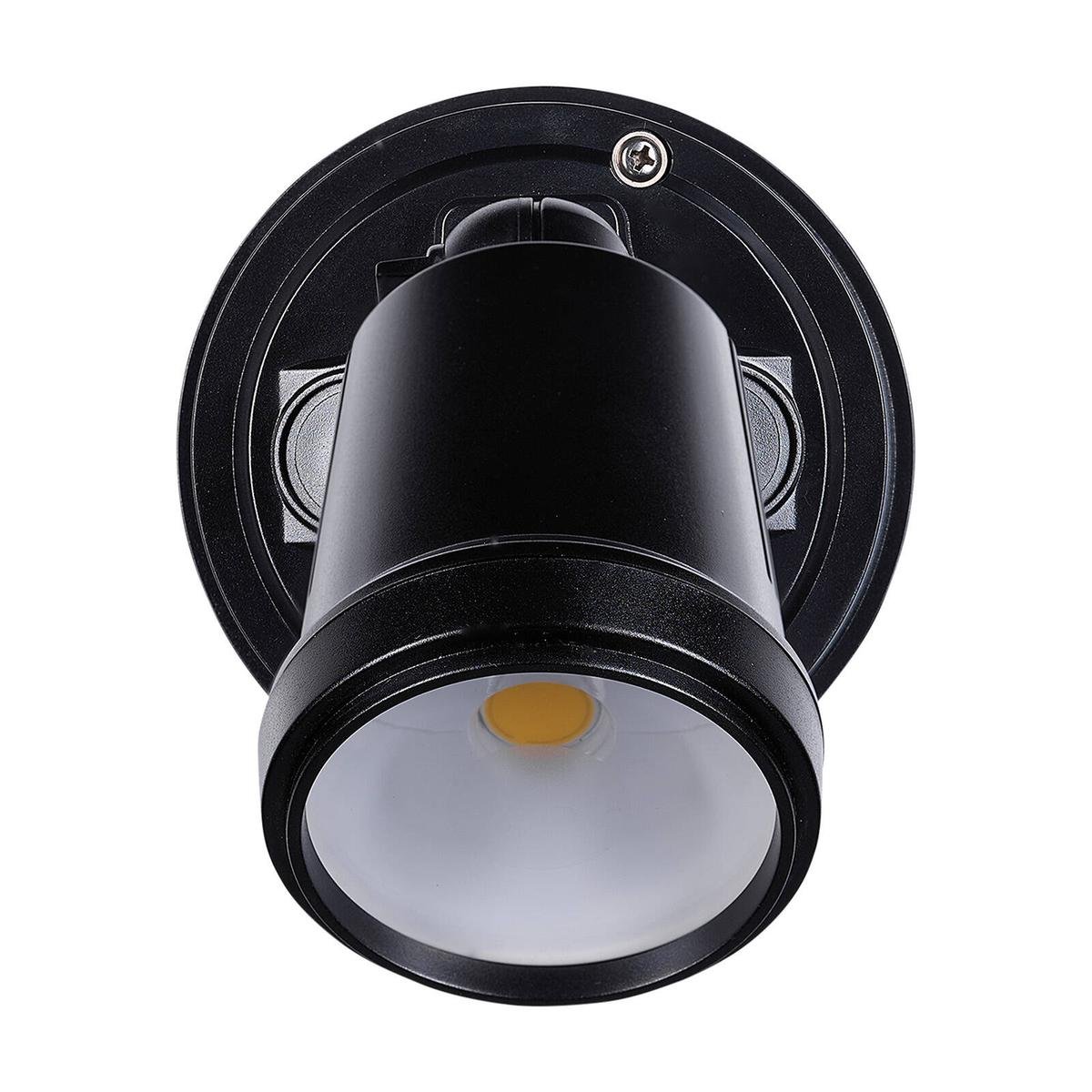 Brilliant Raptor III Black Single LED Flood Light 10W Weather Resistant Outdoor 22597/06