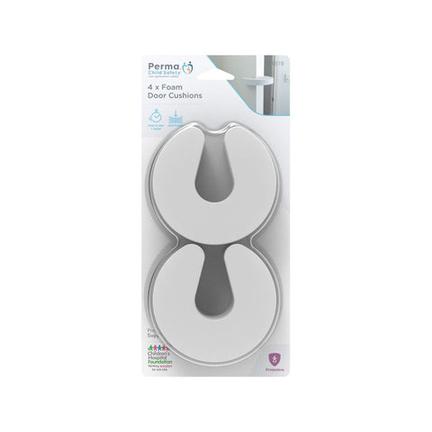 Perma Child Safety Foam Door Cushions - 90mm x 15mm x 90mm - Foam - Easy Install - 4 Pack - SuperSaverAU - view 1
