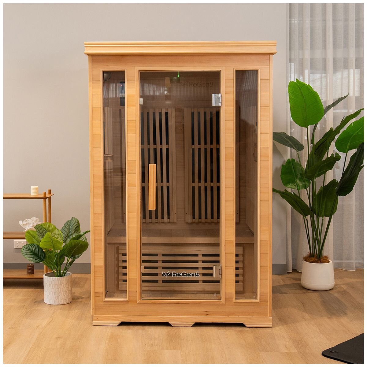ReGen8 Duo v3 2 Person Infrared Sauna - Carbon Fibre FAR Heating - Chromotherapy Lighting - RGSN-DUO3