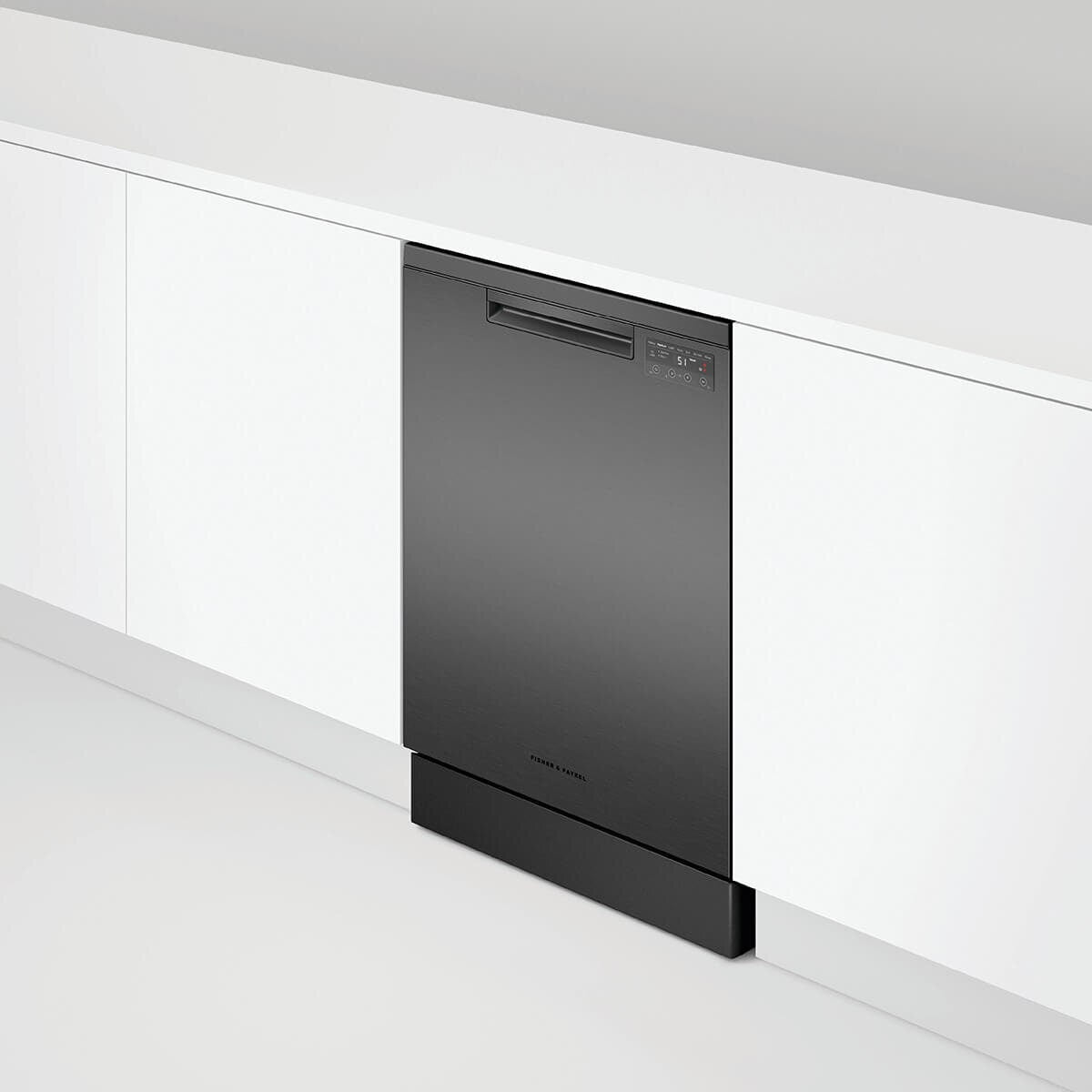 Fisher & Paykel Series 5 Dishwasher - 15 Place Settings, Black Stainless Steel, Sanitise - DW60FC1B2