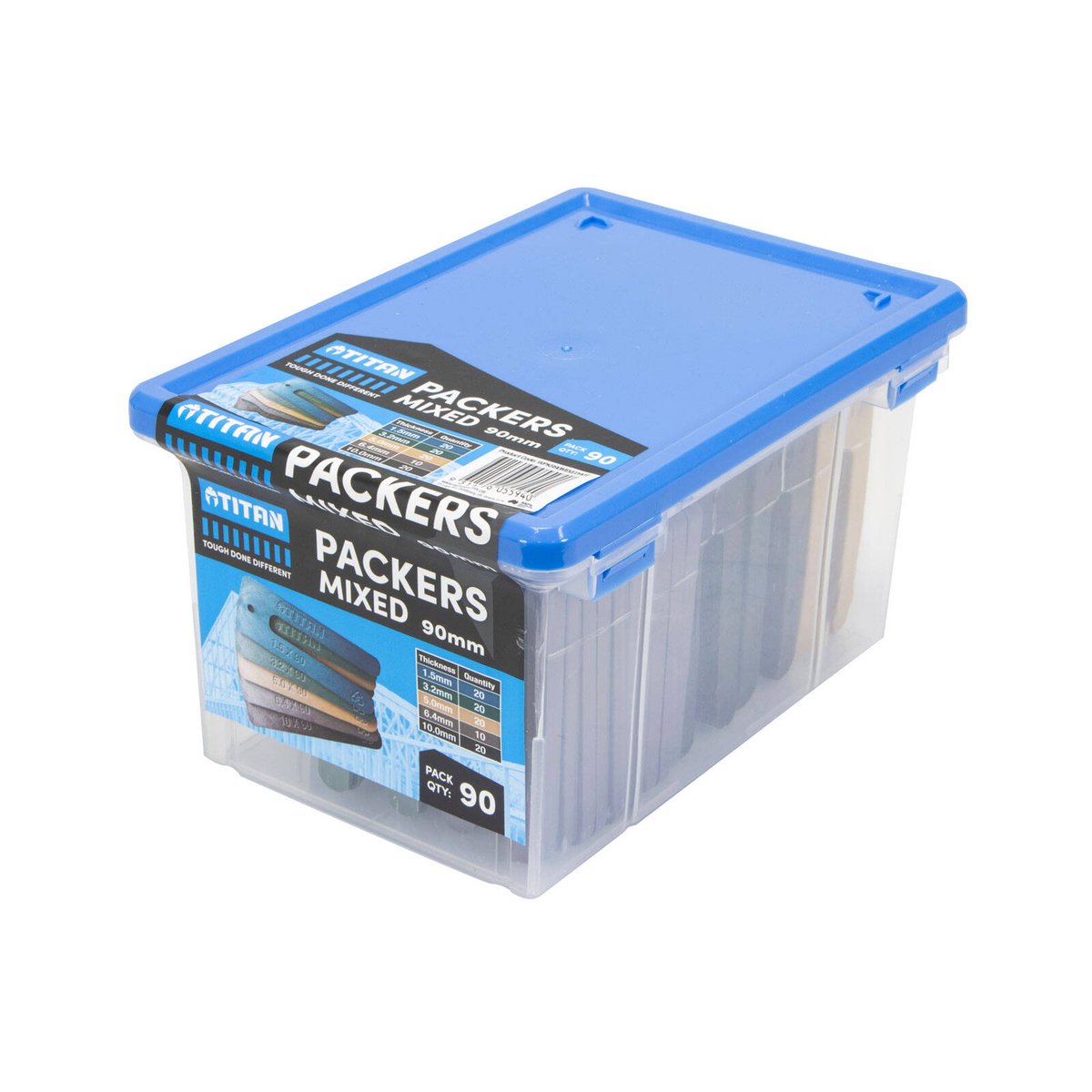 Titan 90mm Mixed Window Packers - 90 Piece